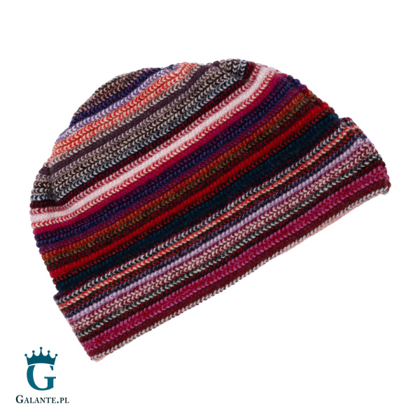Kolorowa wełniana czapka męska LW-003