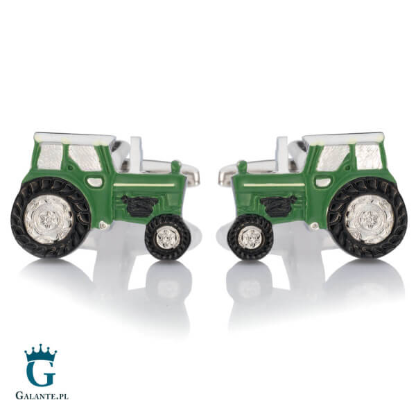 Spinki do mankietów Zielony Traktor SD-1404