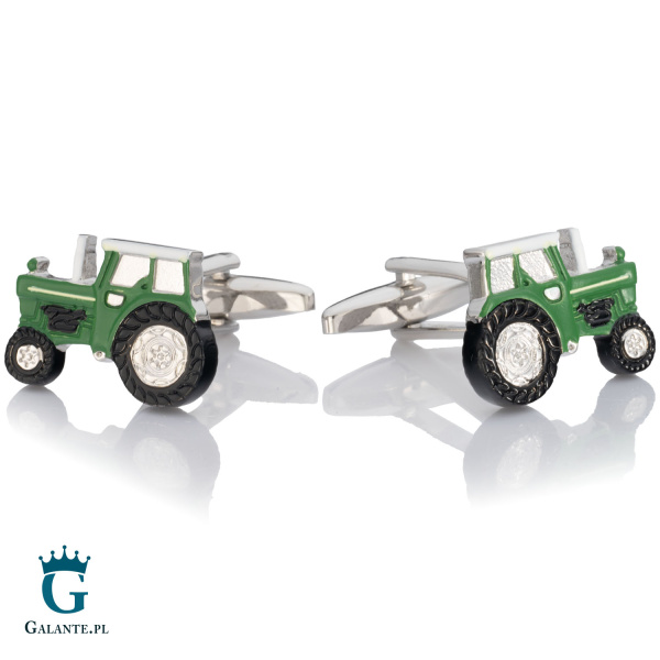 Spinki do mankietów Zielony Traktor SD-1404