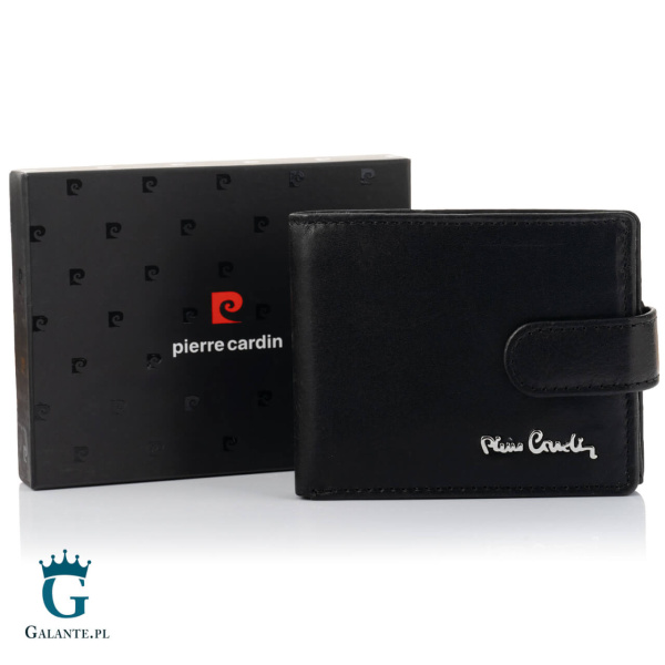 Mały Portfel męski zapinany na zatrzask Pierre Cardin 323A