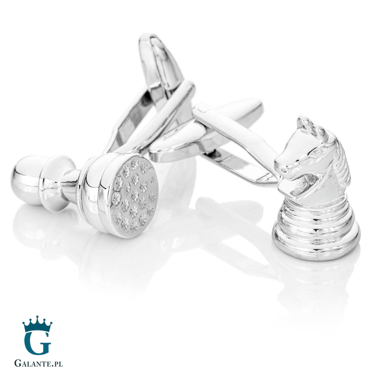 PSN137 Spinki do mankietów Szachy X2 PSN137