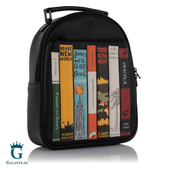 Mały czarny plecak damski Literatura Yoshi YB258