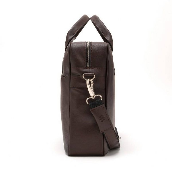 Torba na laptop ze skóry ekologicznej Brodrene B12 – brązowy