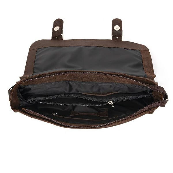 2298-DARKBROWN,4 Duża skórzana torba męska Brodrene BL11XL brązowa