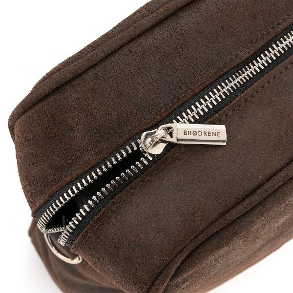 Skórzana torba na ramię Brodrene BL01 Brązowa