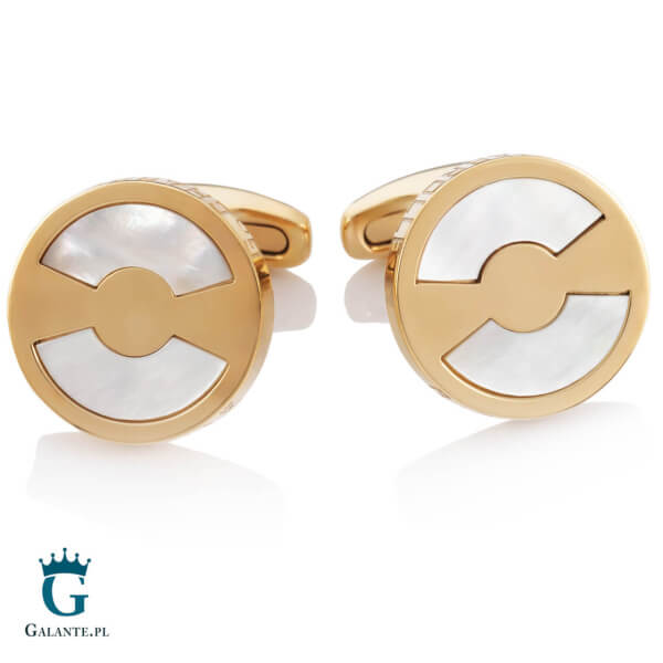 Spinki do mankietów z masą perłową SGC-6065