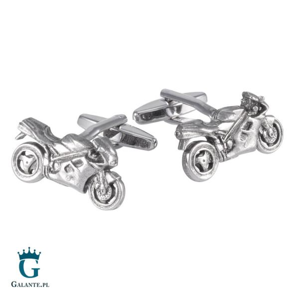 Spinki do mankietów Motocykl Wyścigowy X2 WCL059