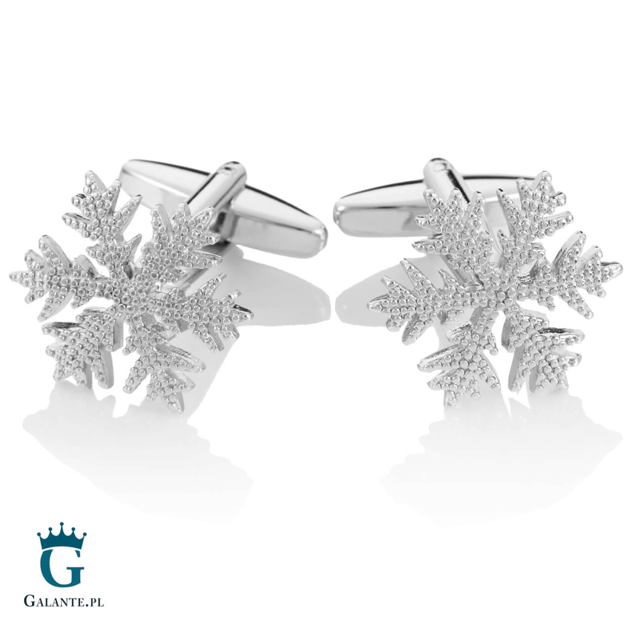 Spinki do mankietów X2 Śnieżynki