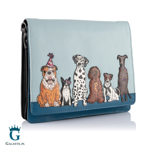 Pojemna torebka damska na ramię Imprezowe Psy Yoshi YB238