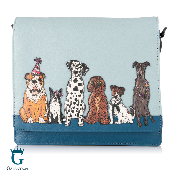 Pojemna torebka damska na ramię Imprezowe Psy Yoshi YB238