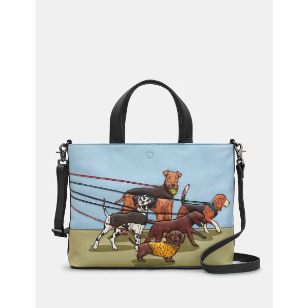 Torebka skórzana shopperka damska Psy na Spacerze Yoshi