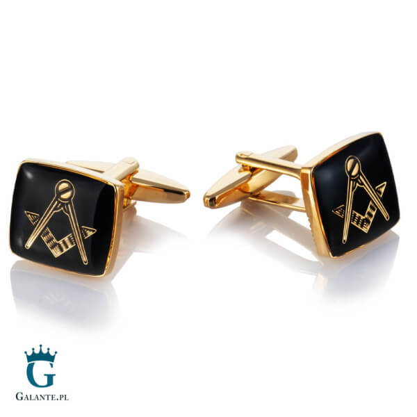 Spinki do mankietów Mason Black SD-2827