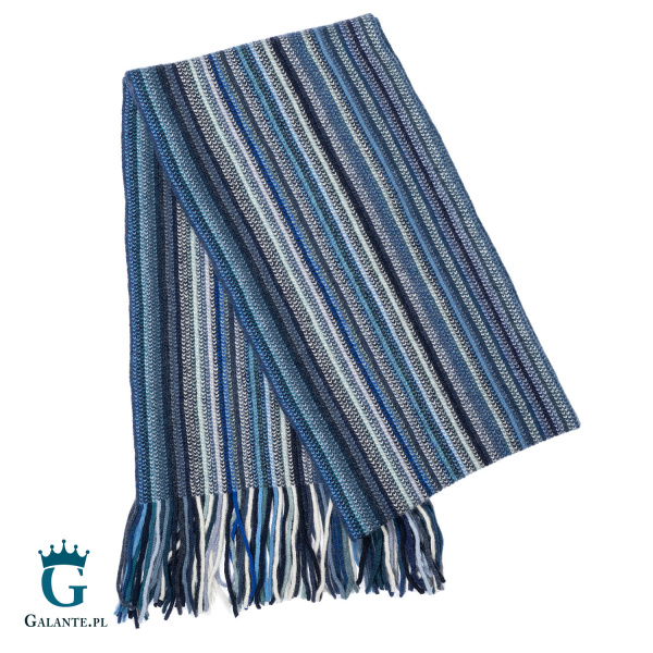 Ciepły szal męski z wełny owczej SW-034