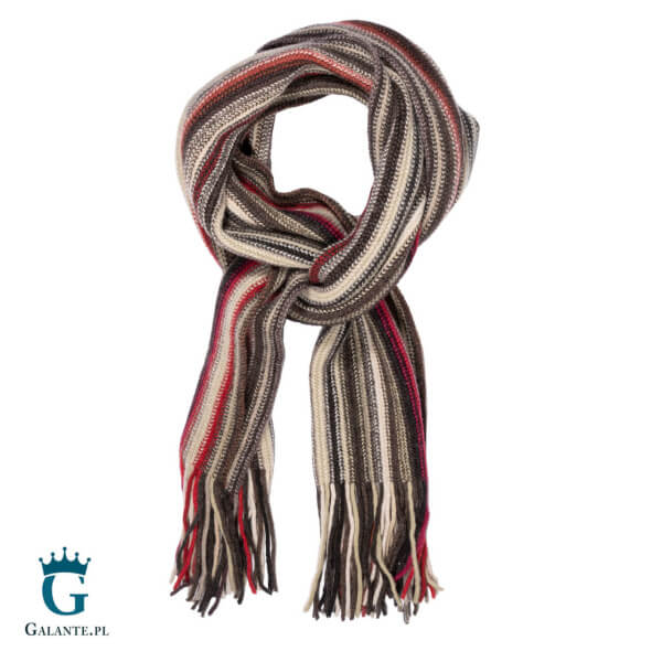 Wełniany szal w tonacji brązu SW-045