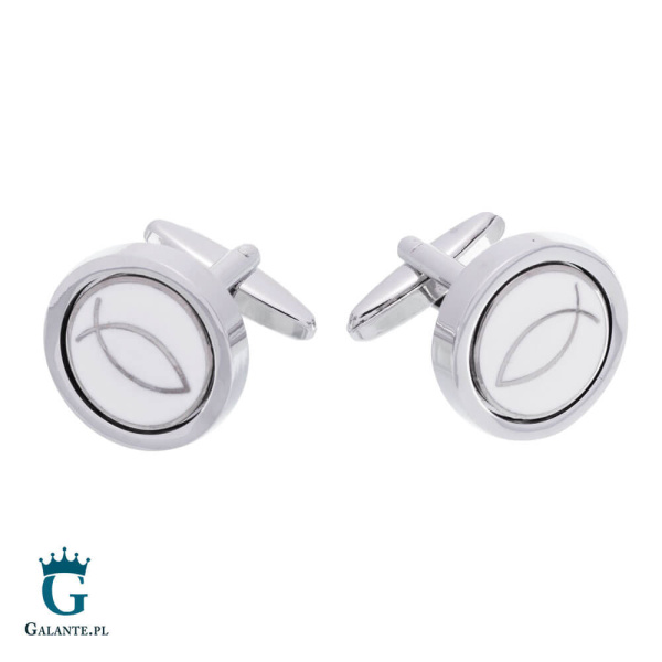 Spinki do mankietów X2 Ichthys Silver