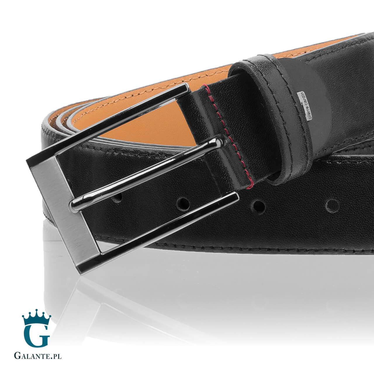 70348 Skórzany pasek męski Pierre Cardin 70348