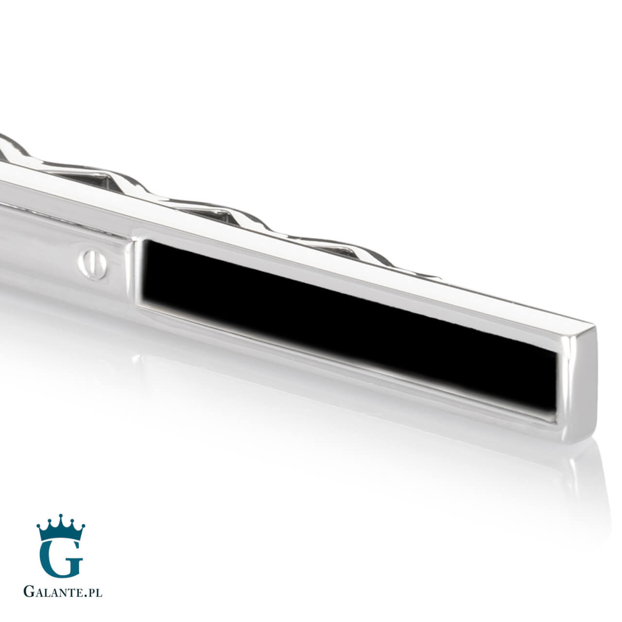 SK-1380-2 Spinka do krawata z onyksem SK-1380