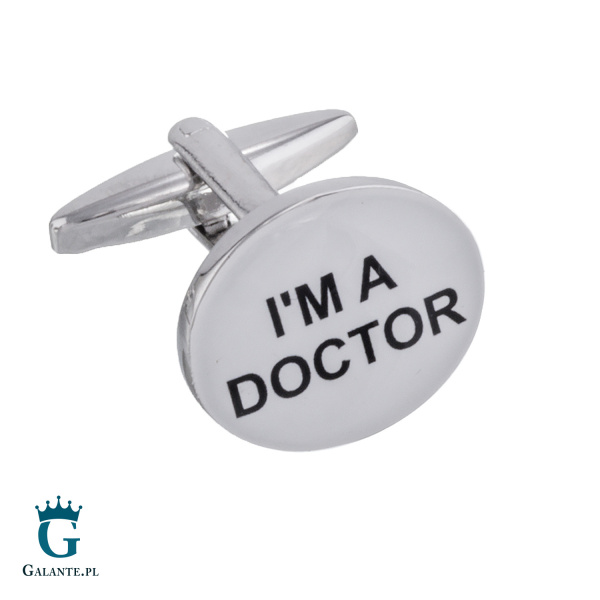 Okrągłe spinki do mankietów Doktor X2 N055