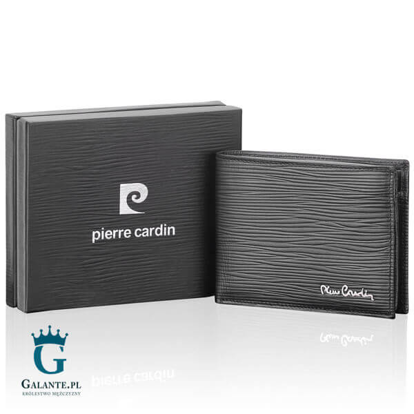 Czarny portfel męski Pierre Cardin TILAK10 8806