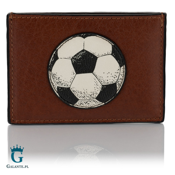 Skórzane etui na karty Piłka Nożna Yoshi Y1218