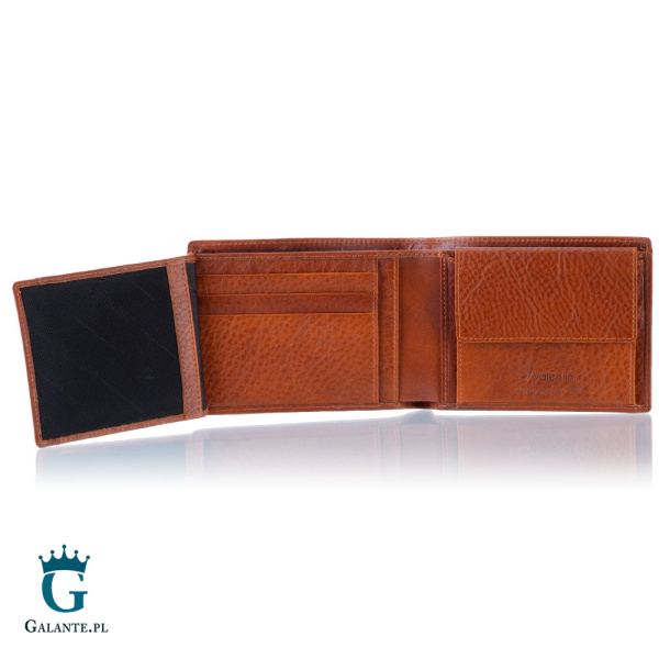 Portfel męski skórzany Valentini 159-137 cognac