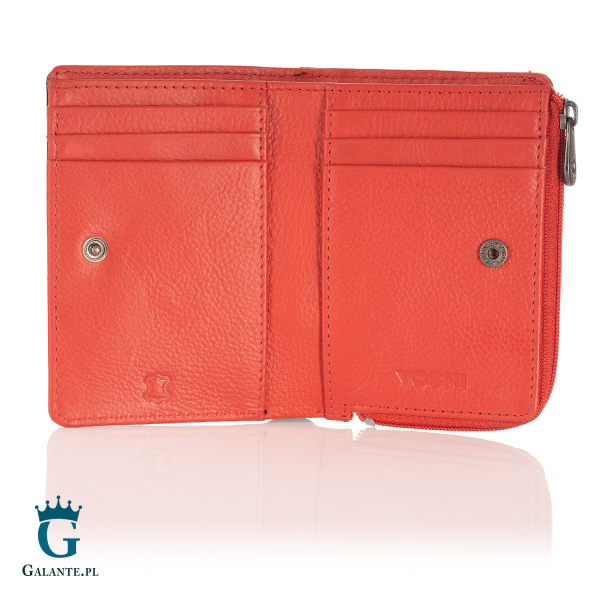 Portfelik skórzany dla dziewczynki Kredki Yoshi