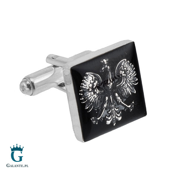 Srebrne spinki do mankietów Orzeł Polski SMW-022