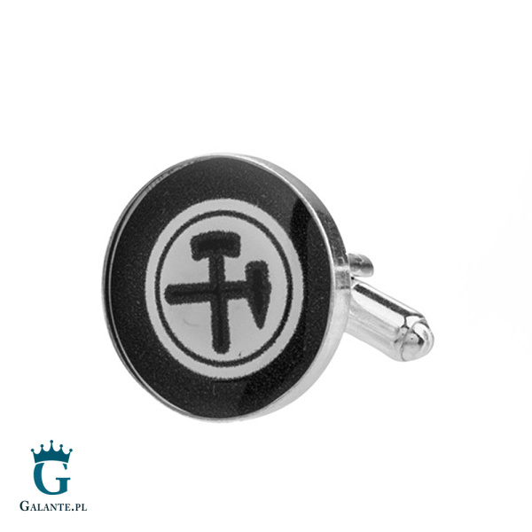 Srebrne spinki do mankietów Dla Górnika SMI-002