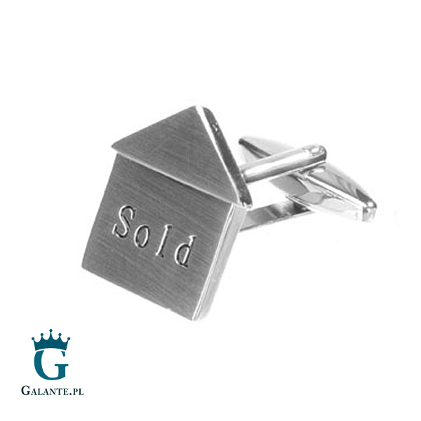 Spinki do mankietów dla agenta nieruchomości “Sprzedane!”