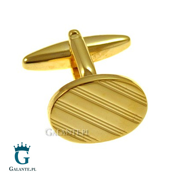 Spinki do mankietów Gold oval SD-1272