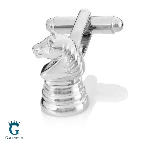 Spinki do mankietów Szachy Skoczek X2 PSN254