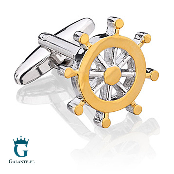 Spinki do mankietów X2 Koło sterowe