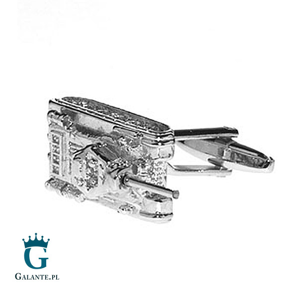 Spinki do mankietów Srebrne Czołgi X2 PSN212