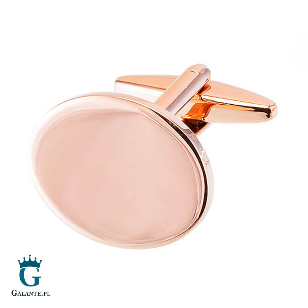 SD-7022 Spinki do mankietów w kolorze różowego złota Rose Gold