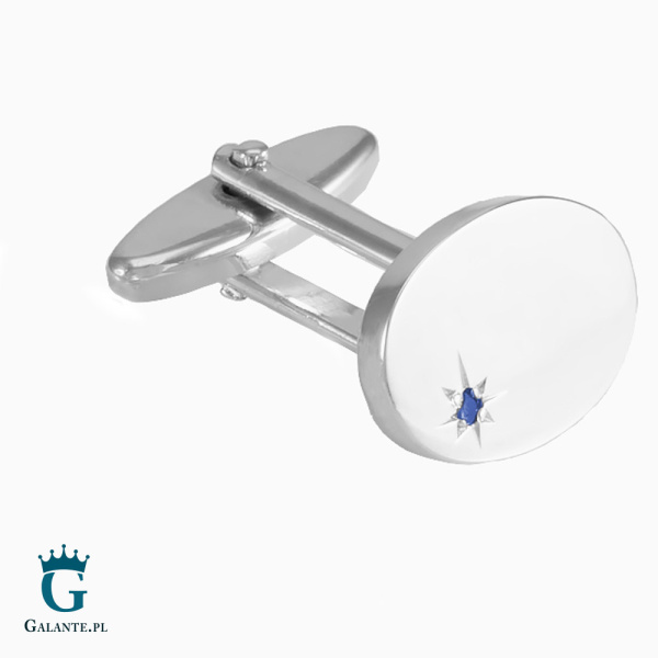 Spinki do mankietów z Szafirem SD-9031