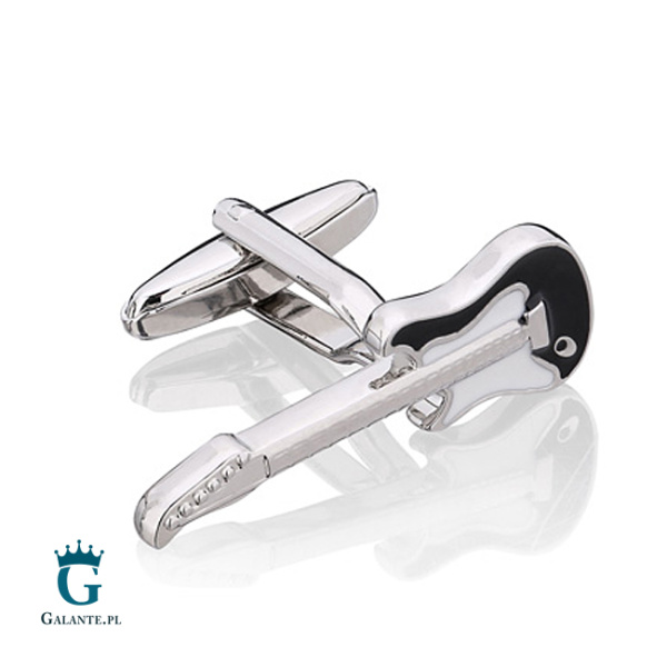 Spinki do mankietów SD-1520 Czarne Gitary