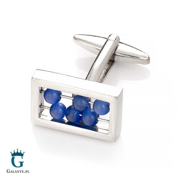 Spinki do mankietów Dla matematyka – Niebieskie liczydło PS-247