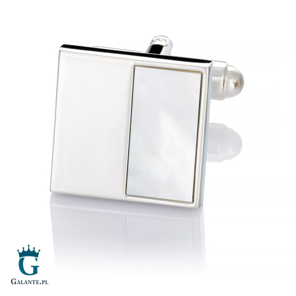 Spinki do mankietów z masą perłową PS-221