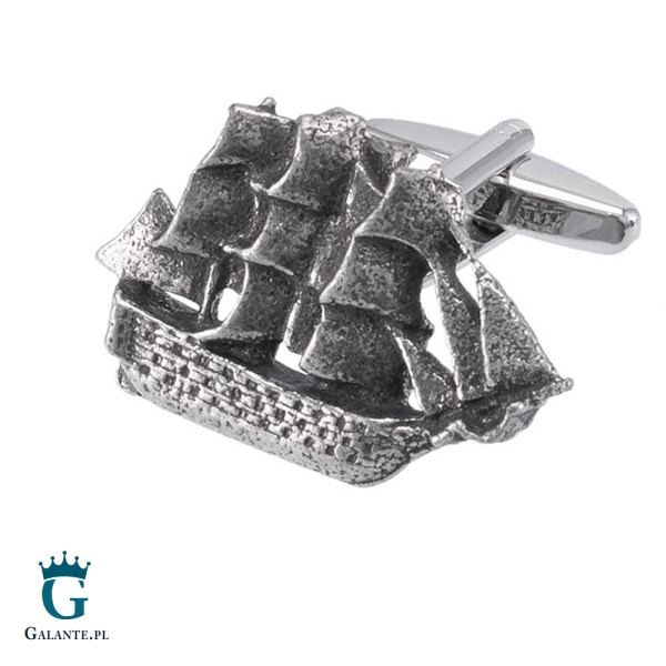 Spinki do mankietów Okręt Żaglowy Retro X2 WCL133