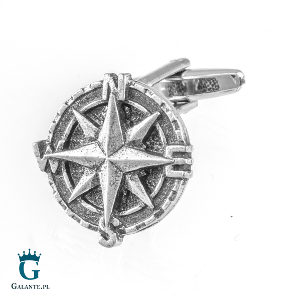 Spinki do mankietów Marynarska Busola X2 WCL137