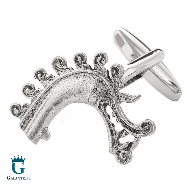 Spinki do mankietów Wiking – Głowa Smoka X2 WCL053