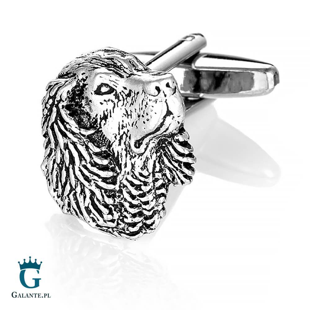 TSBCA24 Spinki do mankietów X2 Pies Spaniel