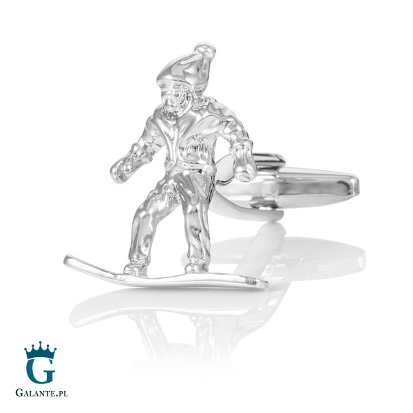 Spinki do mankietów Snowboard X2 N179