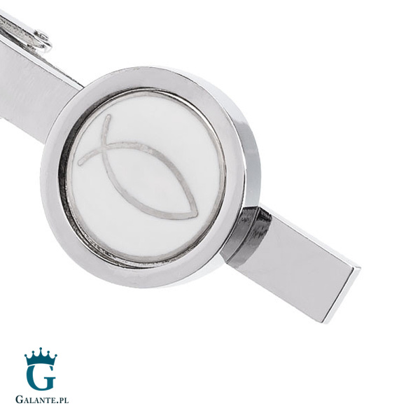 Spinka do krawata Ryba Symbol X2 Ichthys Silver