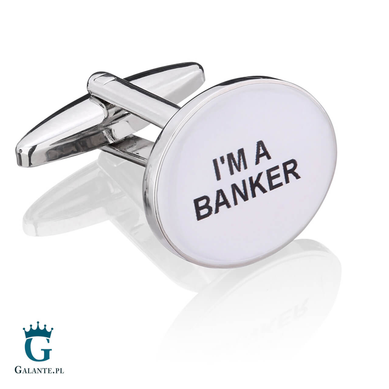 N051 Spinki do mankietów X2 Bankier