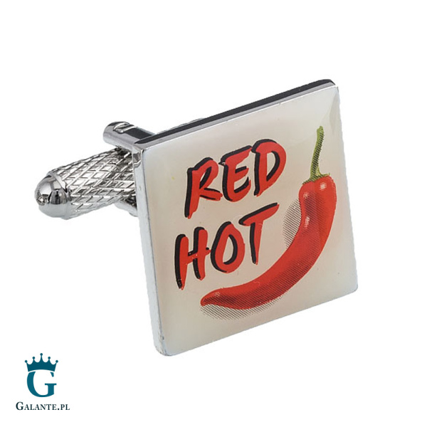 Spinki do mankietów Red Hot Chilli KC-756