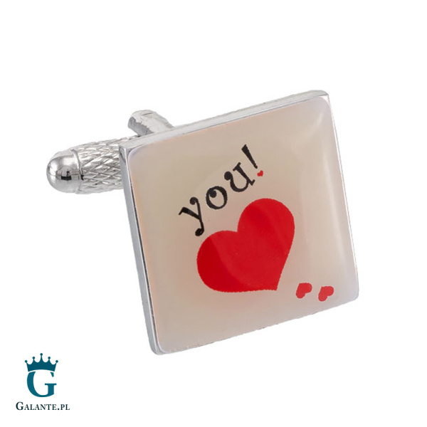 Spinki do mankietów Serduszka CW-1460