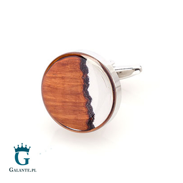 Spinki do mankietów Drewno w Żywicy X2 BRIAR4