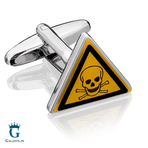 Spinki do mankietów X2 Uwaga! Substancja toksyczna