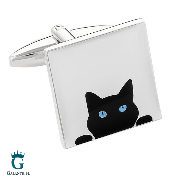 Spinki do mankietów Ciekawski Kot X2 BOCS330